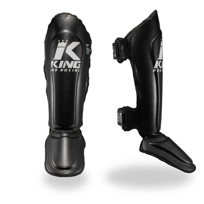 King Pro Boxing Scheenbeschermer - SGL7 - ZWART