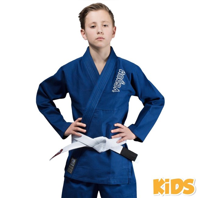 Venum Venum Contender Kids BJJ Gi (Free white belt included) - Navy blue