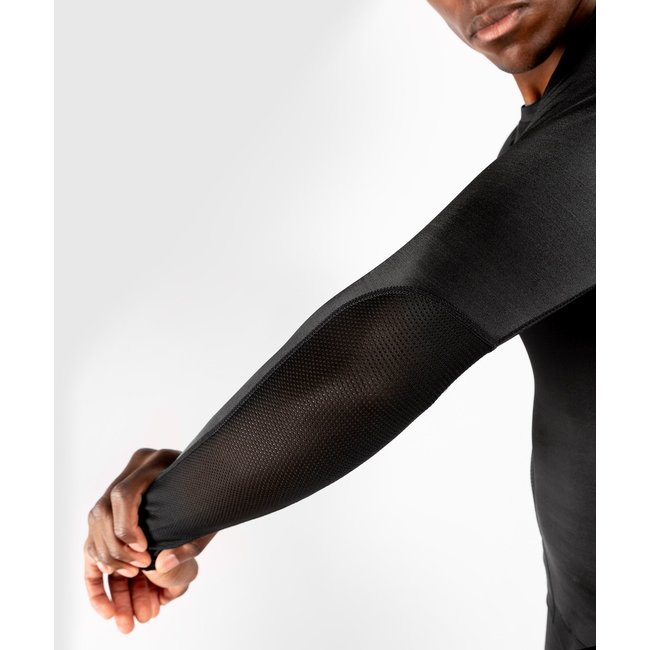 Venum G-FIT RASHGUARD - LANGE MOUWEN - ZWART/GOUD