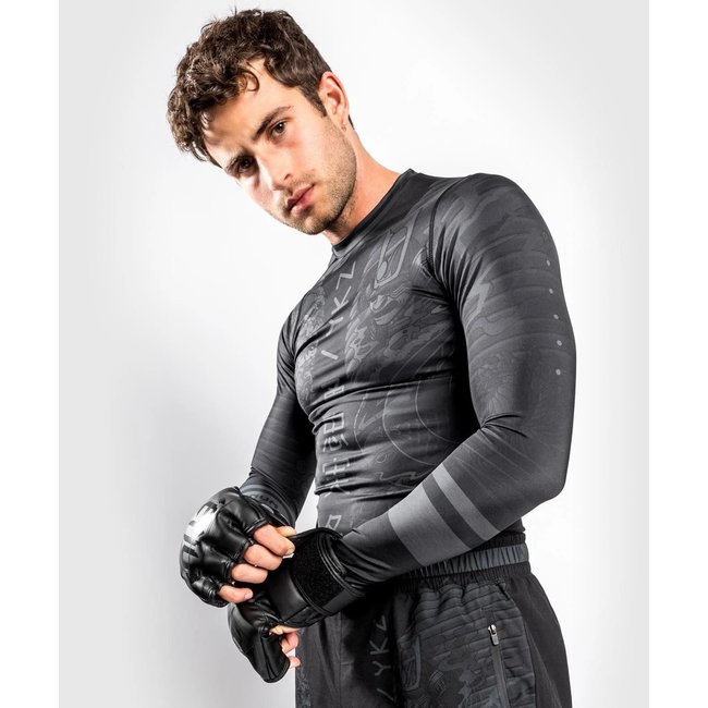 Venum VENUM - Rash Guard - YKZ21 -ZWART/ZWART