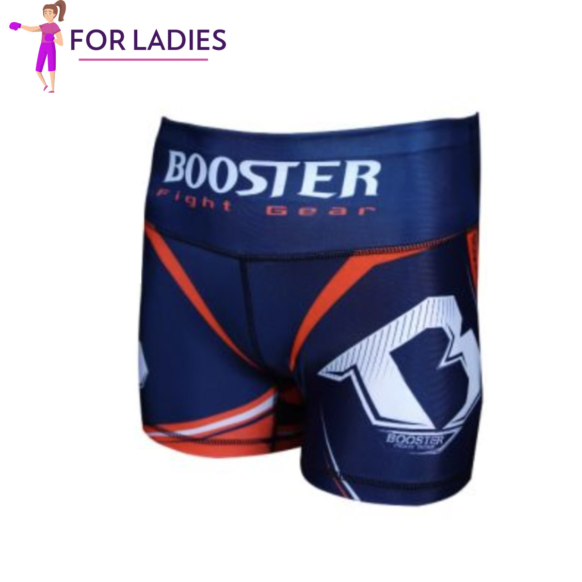 Booster - Challenge - Compressie short voor dames - Oranje