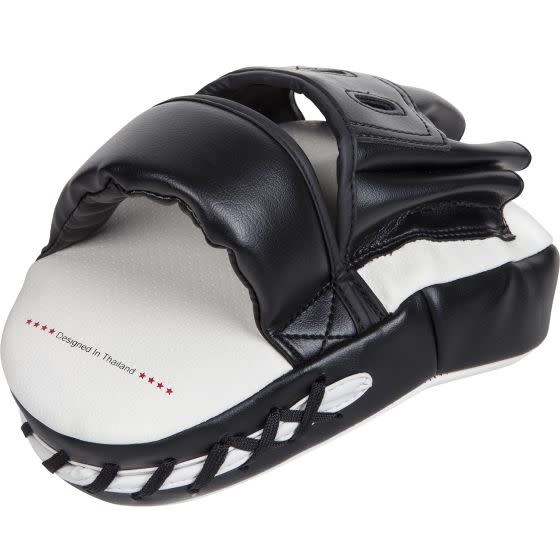 Venum Light Focus Mitts - Hand pads - WIT/ZWART (PER PAAR)