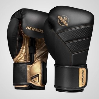 Hayabusa T3 – Bokshandschoenen Zwart/Goud voor Muay Thai, Boksen & Kickboksen