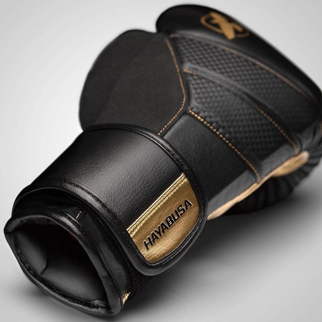 Hayabusa T3 – Bokshandschoenen Zwart/Goud voor Muay Thai, Boksen & Kickboksen