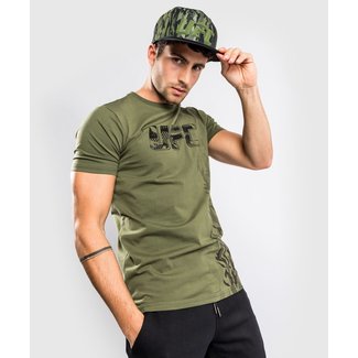 Venum UFC - AUTHENTIC FIGHT WEEK T-SHIRT - Khaki