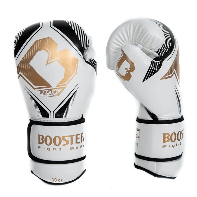 Booster Fightgear bokshandschoenen - BANGKOK SERIES 2 - Wit/Zwart/Goud
