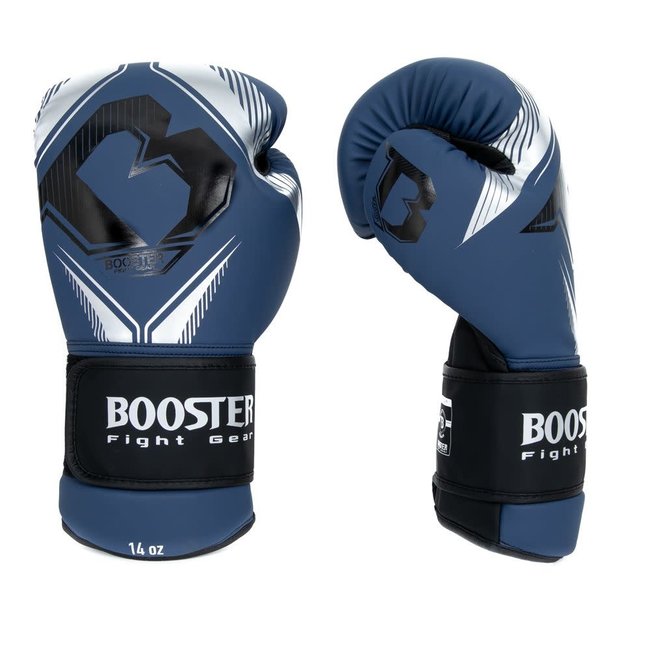 Booster Fightgear bokshandschoenen - BANGKOK SERIES 4 - BLAUW/ZILVER/ZWART