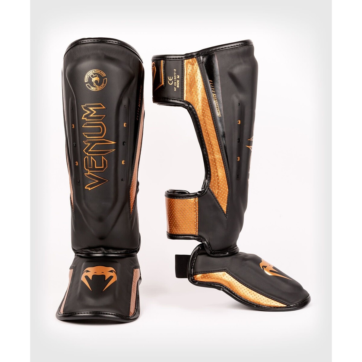 Venum ELITE EVO protège-tibias - noir/BRONS