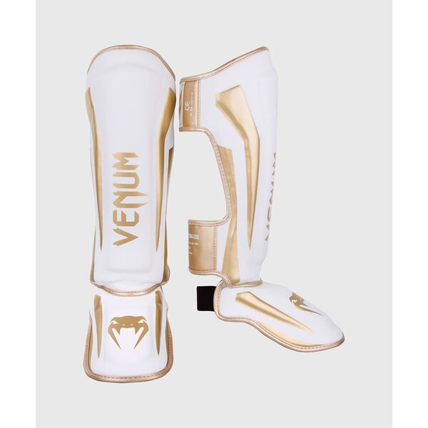 Venum ELITE protège-tibias - blanc/or
