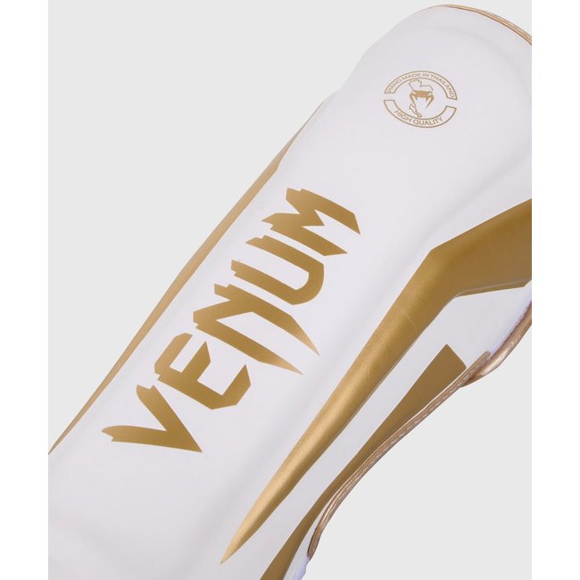 Venum ELITE SCHEENBESCHERMERS - WHITE/GOLD