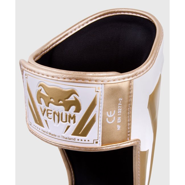Venum ELITE SCHEENBESCHERMERS - WHITE/GOLD
