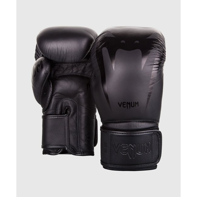 Venum Venum Giant 3.0 Bokshandschoenen – Nappa Leer – Black/Black | Premium Sparring Gloves voor Kickboksen & MMA