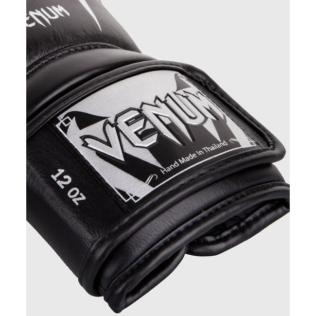 Venum GIANT 3.0 - BOKSHANDSCHOENEN - NAPPA LEATHER - BLACK/ZILVER
