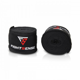 Fightsense FIGHTSENSE - BANDAGE - ZWART 450CM