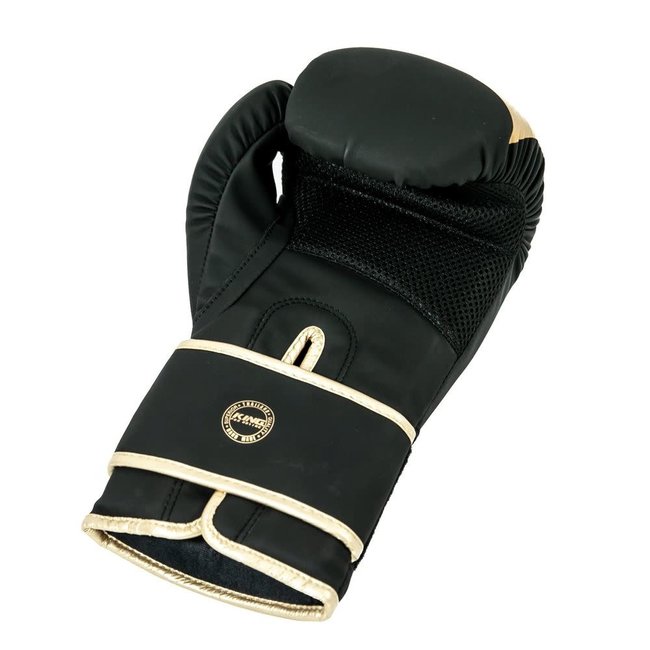 King Pro Boxing Bokshandschoenen REVO – Zwart/Goud – Voor Boksen & Kickboksen