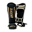 King Pro Boxing REVO-6 Scheenbeschermers – Zwart/Goud – Voor Kickboksen & Sparren