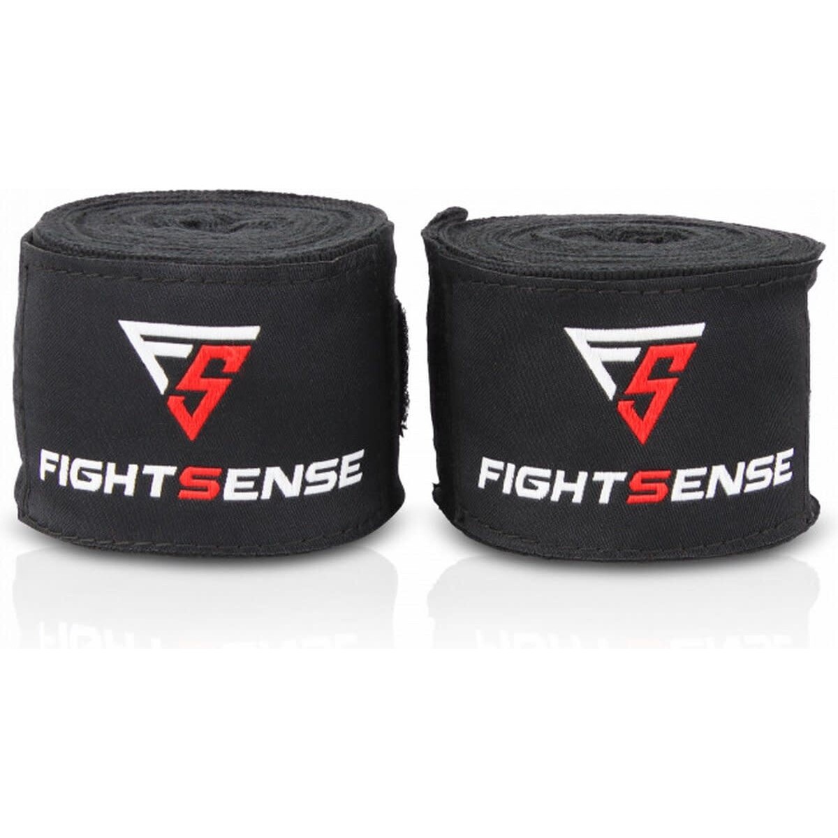 Fightsense Bandes de boxe extra longues – bandes de boxe – noir 600 cm