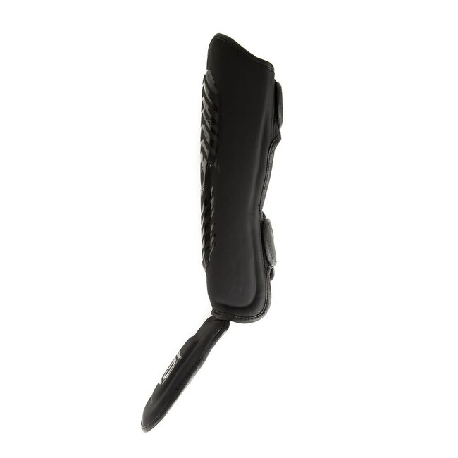 Booster Fightgear Booster SG Youth Elite V2.1 Scheenbeschermers voor Kinderen – Zwart/Zwart – M & L