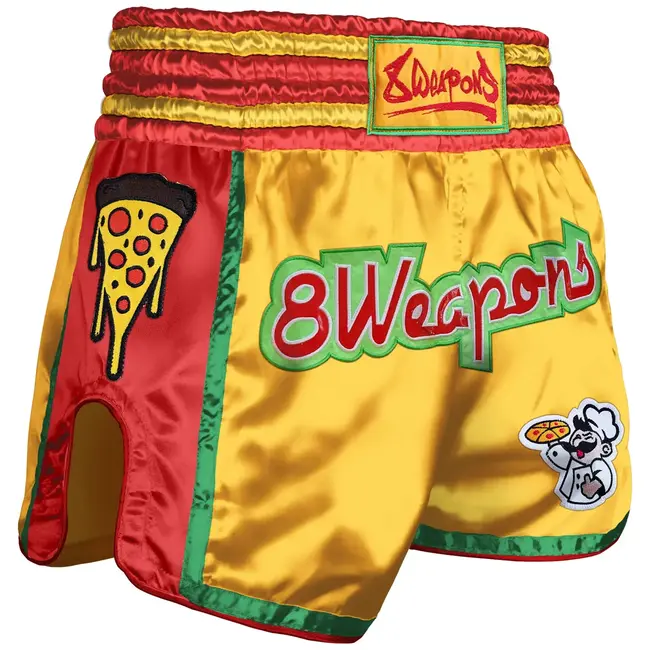 8 weapons 8 WEAPONS - Muay Thai Short-  Muay Pizza