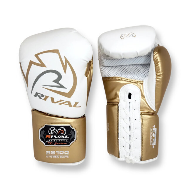 Rival Boxing Gear Rival Boxing Gear - Bokshandschoen Rival RS100 Professional - Wit/Goud