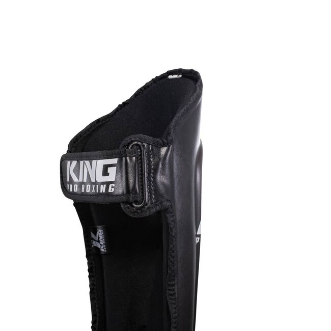 King Pro Boxing Scheenbeschermer - SGL7 - ZWART