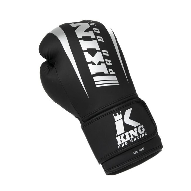 King Pro Boxing Bokshandschoenen - KPB/REVO 7 - ZWART/ZILVER