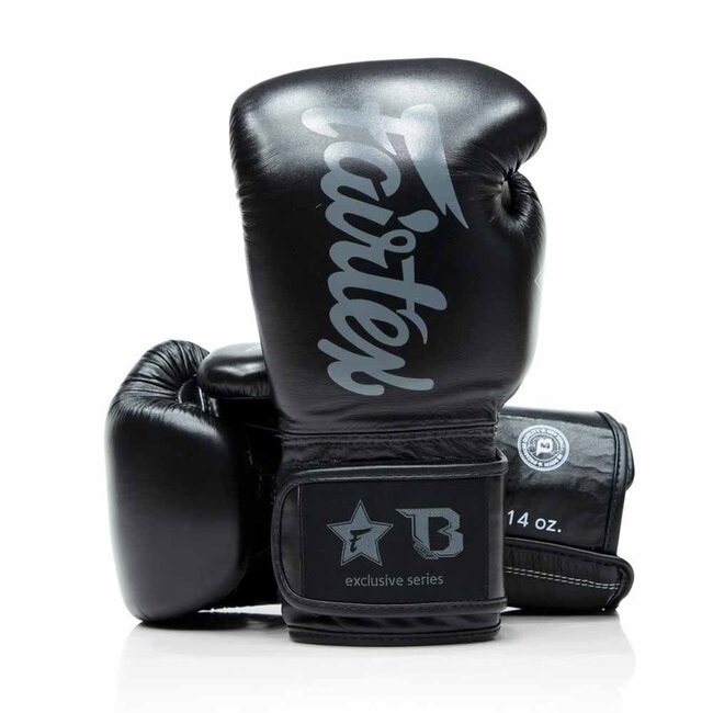 FAIRTEX Fairtex x Booster FXB BG V2 – Premium Leren Bokshandschoenen – Zwart
