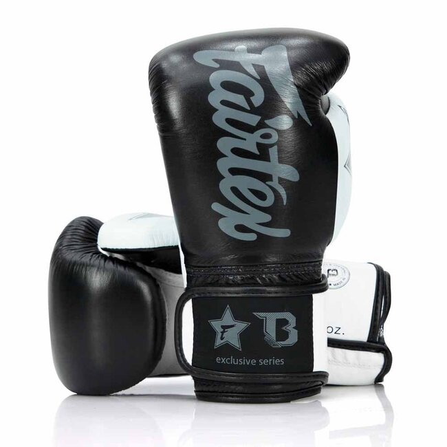 FAIRTEX Fairtex x Booster FXB BG V2 – Leren Bokshandschoenen – Zwart/Wit