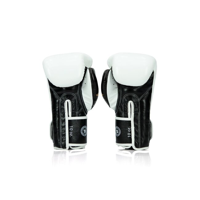 FAIRTEX Fairtex x Booster FXB BG V2 – Leren Bokshandschoenen – Wit/Zwart/Goud