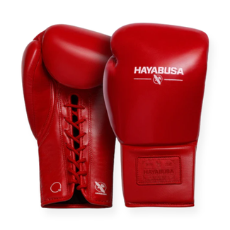Hayabusa Pro Lace Bokshandschoenen – Rood | Premium Rundleer