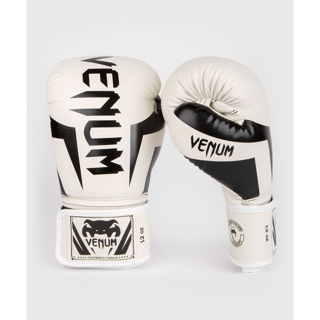 Venum ELITE BOKSHANDSCHOENEN - WHITE/BLACK