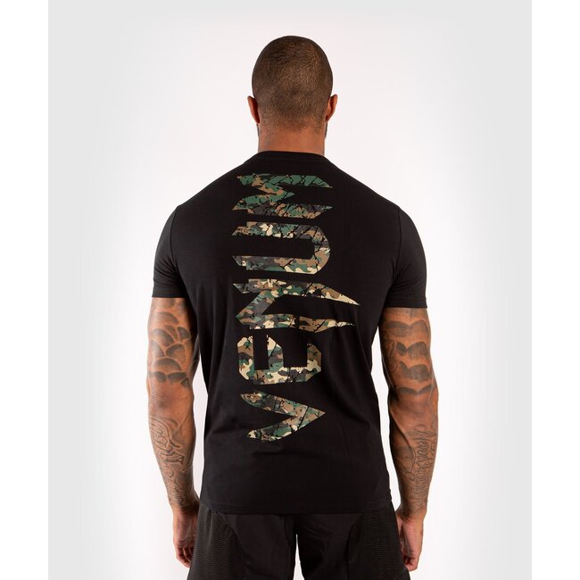 Venum VENUM ORIGINAL GIANT T-SHIRT - BLACK/FOREST CAMO