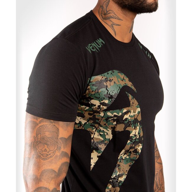 Venum ORIGINAL GIANT T-SHIRT - BLACK/FOREST CAMO