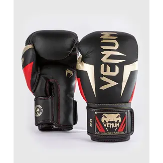 Venum Bokshandschoenen - Elite - Black/Gold/Red