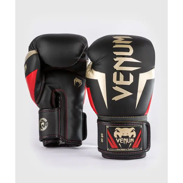 Venum Gants de boxe - Elite - noir/or/rouge