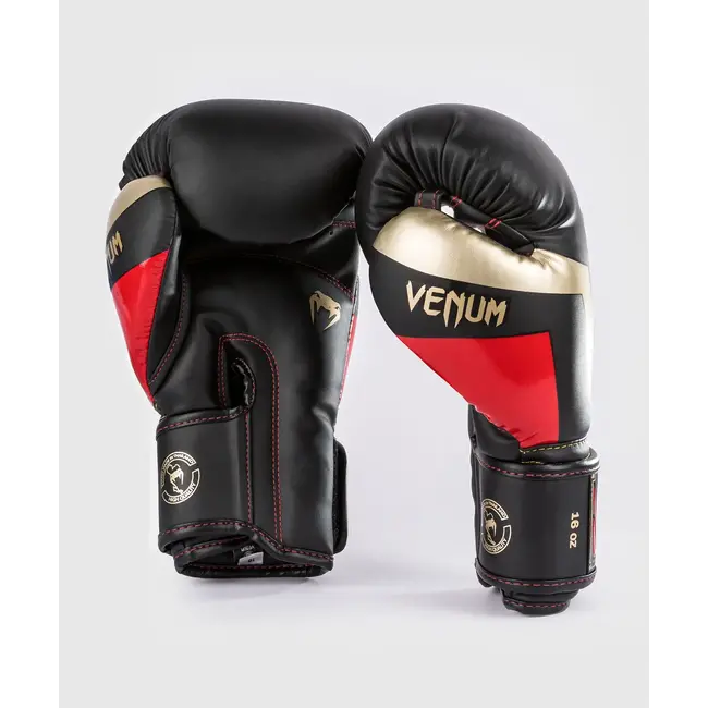 Venum Bokshandschoenen - Elite - Black/Gold/Red
