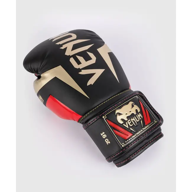 Venum Bokshandschoenen - Elite - Black/Gold/Red