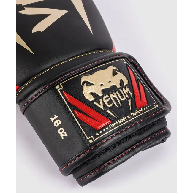 Venum Bokshandschoenen - Elite - Black/Gold/Red