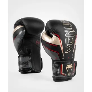 Venum Bokshandschoenen Elite Evo - Zwart/Goud/Rood