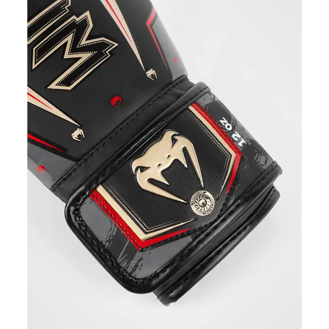 Venum Bokshandschoenen Elite Evo - Zwart/Goud/Rood