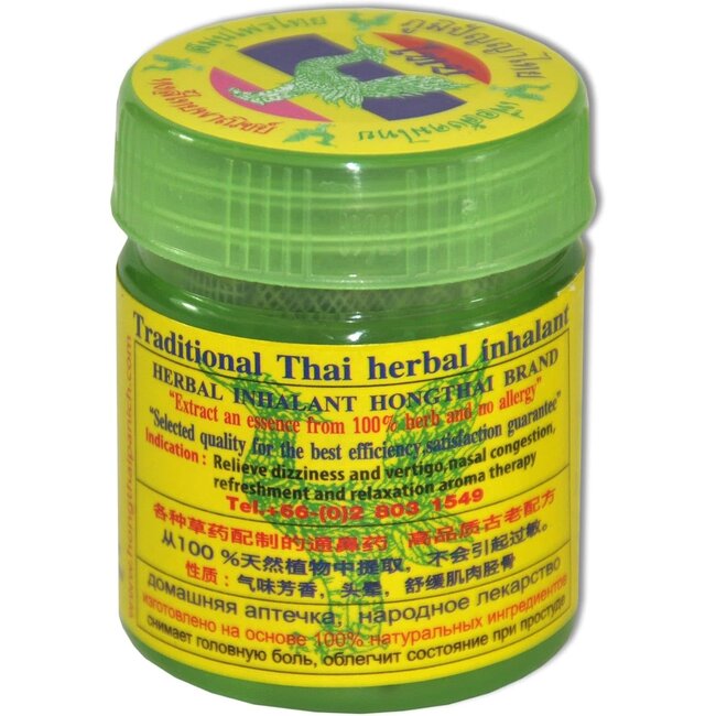 Hong Thai Inhaler Formule 2 – Verfrissende Kruideninhalator bij Neusverstopping – 100% Natuurlijk