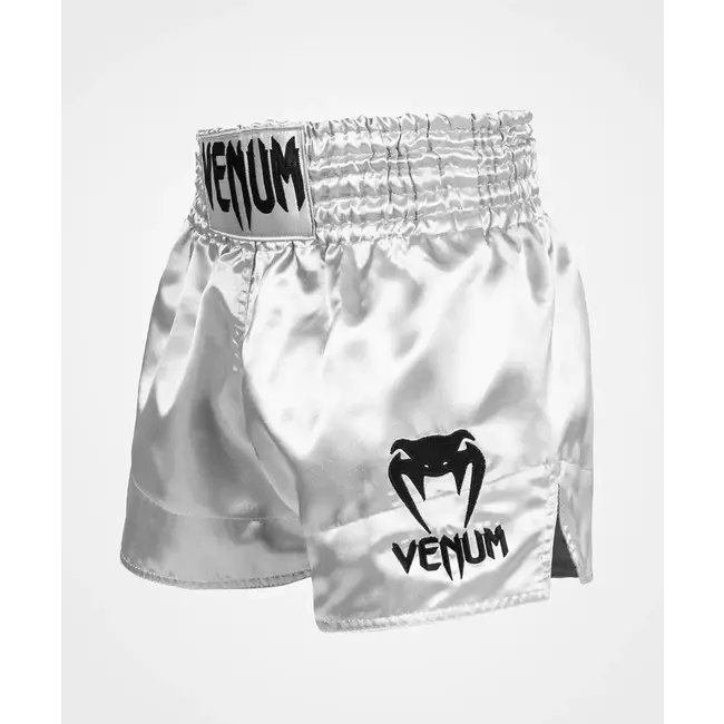Venum MUAY THAI SHORTS CLASSIC - ZILVER/BLACK