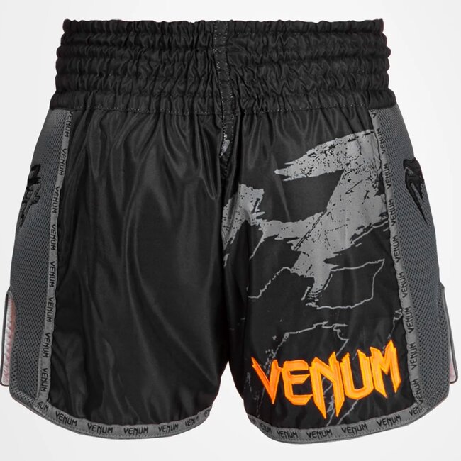 Venum S47 Muay Thaï Kickboxing Shorts Black Orange