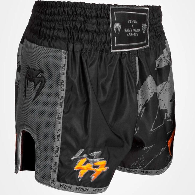 Venum S47 Muay Thaï Kickboxing Shorts Black Orange