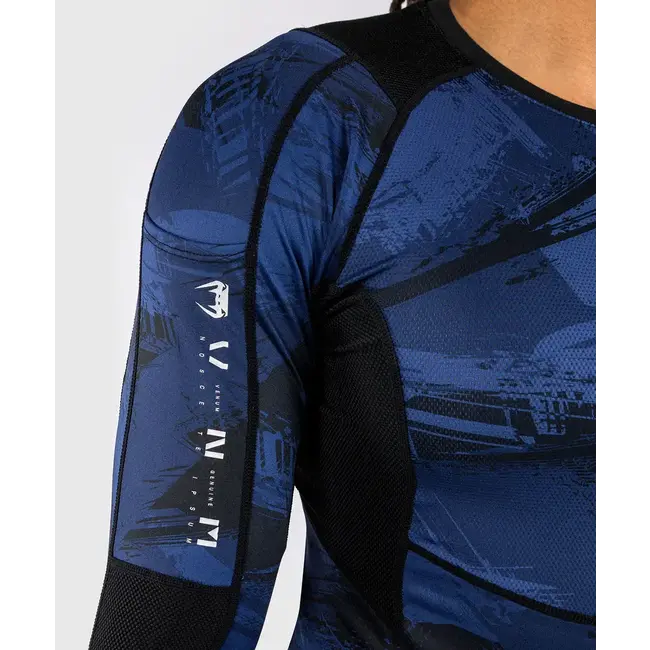 Venum Electron 3.0 Rashguard lange mouw - Marine