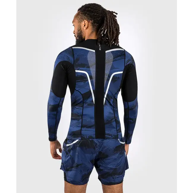 Venum Electron 3.0 Rashguard lange mouw - Marine