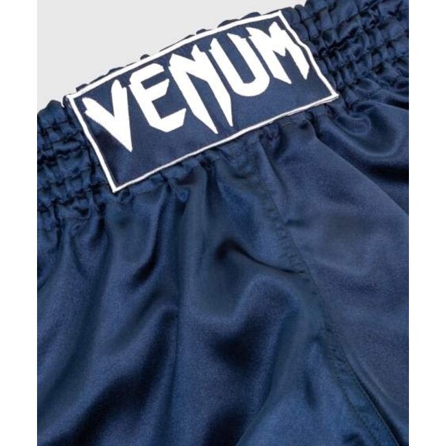 Venum MUAY THAI SHORTS CLASSIC - NAVY BLUE/WHITE