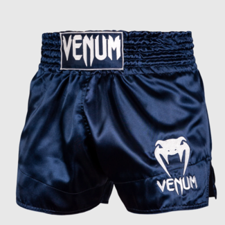 Venum MUAY THAI SHORTS CLASSIC - NAVY BLUE/WHITE