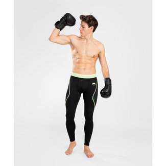 Venum COMPRESSIE BROEK - FUSION 2.0 MEN’S SPATS - BLACK/YELLOW