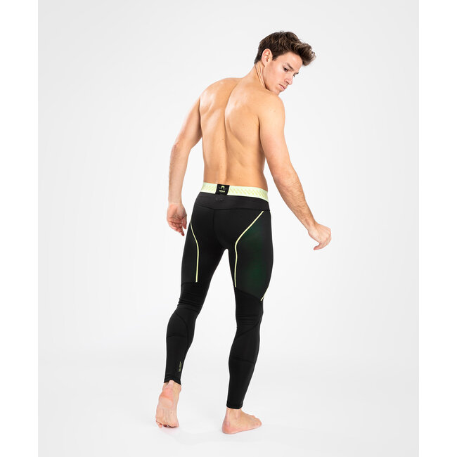 Venum COMPRESSIE BROEK - FUSION 2.0 MEN’S SPATS - BLACK/YELLOW